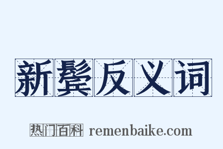 新鬓反义词是什么意思的图片